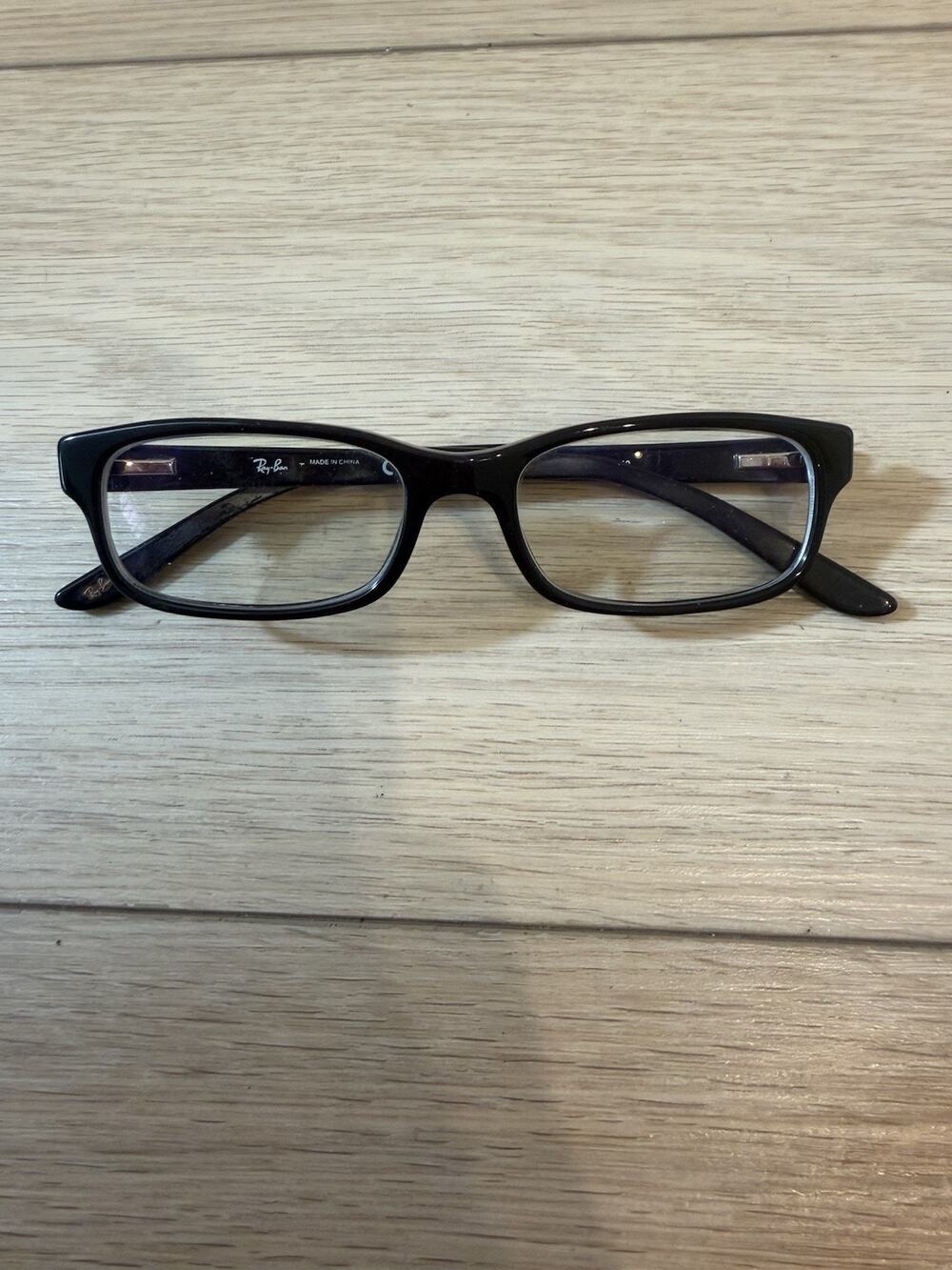 Ray Ban RB5178 2000 Black Rectangle Eyeglasses Frames 50-16-140mm Glossy